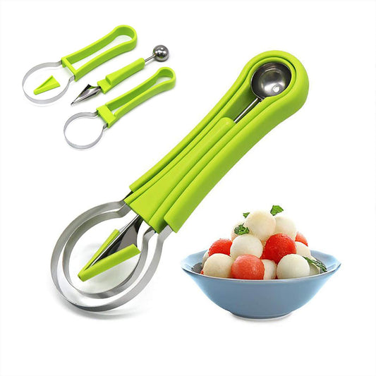4 in 1 Stainless Steel Watermelon Cutter Fruit Carving Tools Set