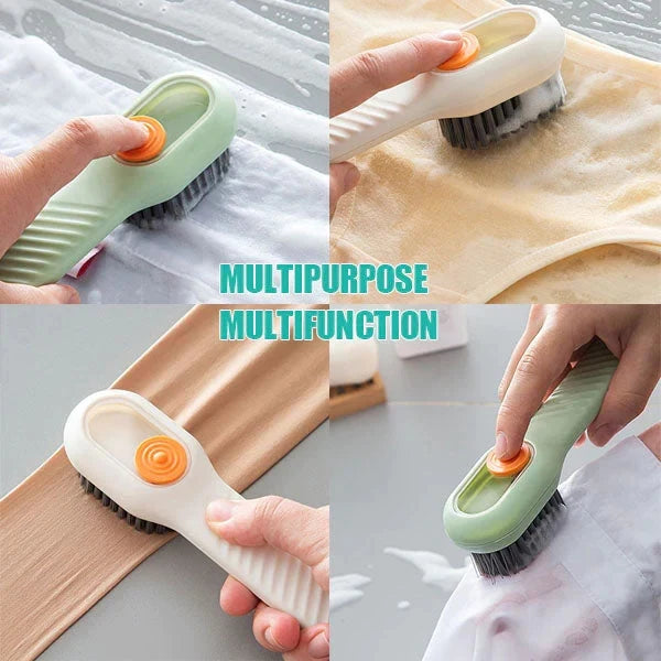 Multifunctional Scrubbing Brush With Soap Dispenser (Pack of 2)